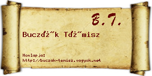 Buczák Témisz névjegykártya